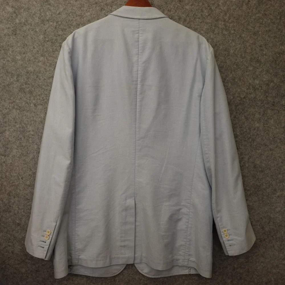 Polo Ralph Lauren Mens M 42R Light Blue Hopsack Sport Coat Summer‎ Blazer Jacket